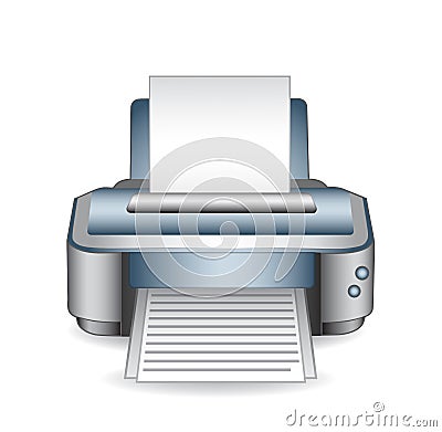 Printer Vector Illustration