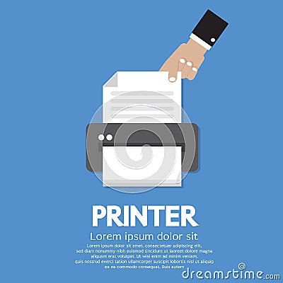 Printer Vector Illustration