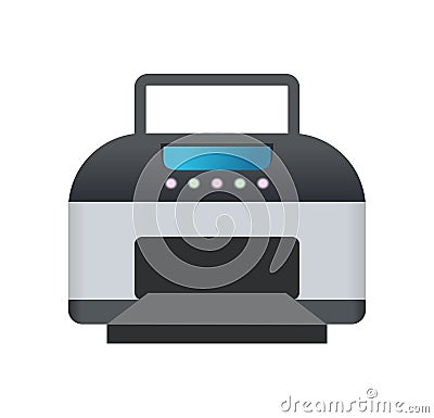 Printer icon. Computer printing device Desktop folder icons. New windows eleven customize shortcuts. Vector Illustration