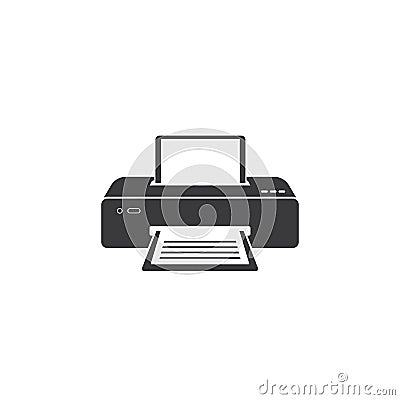 printer vector icon illustration design Vector Illustration