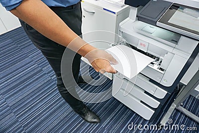 Printing document Stock Photo