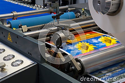 Printing machine Stock Photo