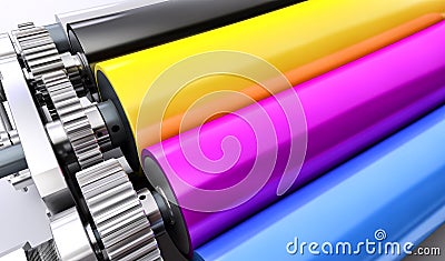 Printing machine Stock Photo