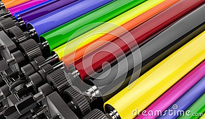 Printing machine Stock Photo