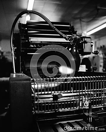 Printing Press Stock Photo