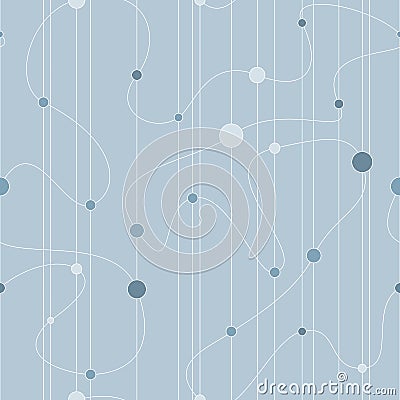 PrintRetro Atomic 1950s Mid Century Vintage Seamless Background Vector Illustration