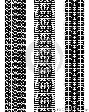 Prints of tire cars Cartoon Illustration