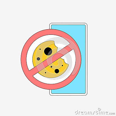 Prioritize user privacy with the cookieless vector icon. Explore alternative ad tracking methods for a cookieless future Vector Illustration