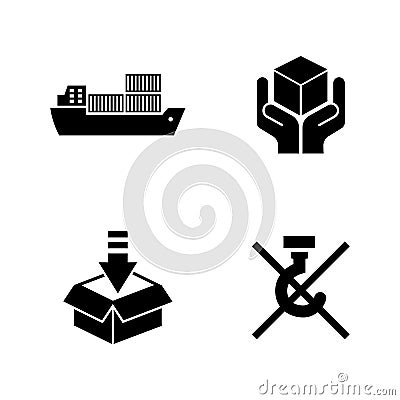Priority shipping. Simple Related Vector Icons Vector Illustration