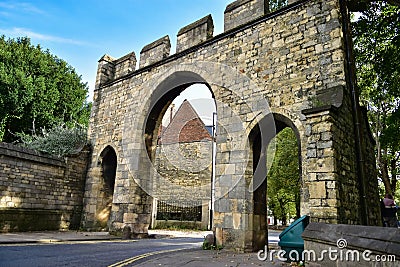 Priory Gate in Lincoln, England Stock Photo