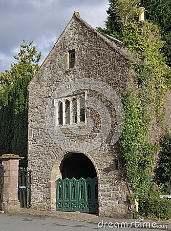 Priory Gate, Usk Stock Photo