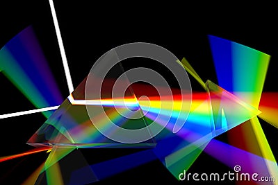 Prism rainbow abstraction Stock Photo