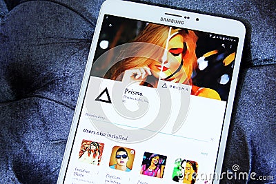 Prisma photo editor app Editorial Stock Photo