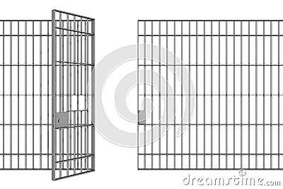 Prison bars Stock Photo