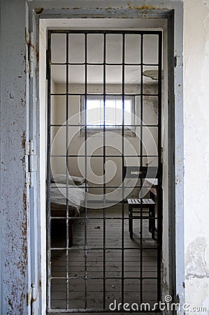 Prison cell Editorial Stock Photo