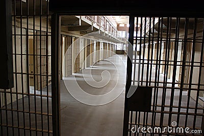 Prison cellblock Stock Photo