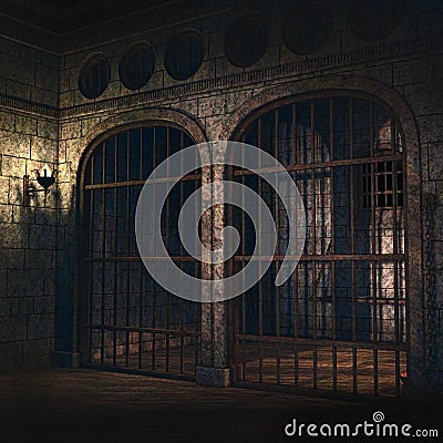 Prison cells Stock Photo