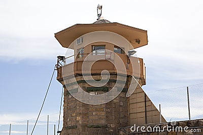 Prison Guard Tower Stock Photo