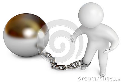 Prison inmate, 3d render Stock Photo