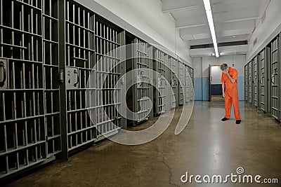 Prison, Jail, Criminal, Convict, Prisoner, Cell Stock Photo