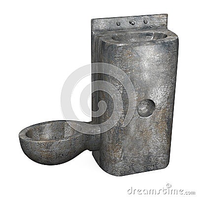 Prison toilet Stock Photo