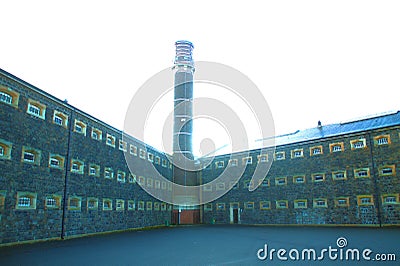 Prison Yard in Belfast Prison Editorial Stock Photo