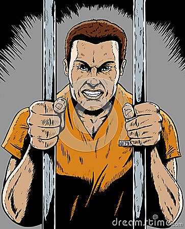 Prisoner Vector Illustration