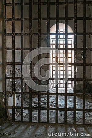 Yuma Territorial Prison, stark cells Stock Photo