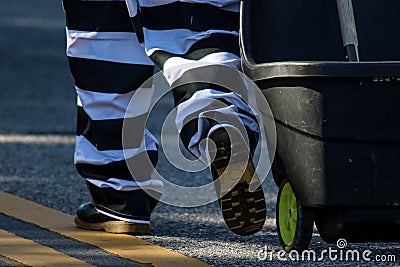 Prisoner Community Work Stock Photo