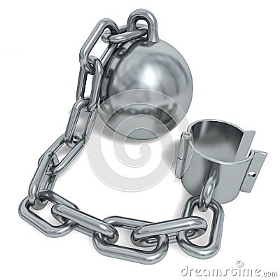 Prisoner shackle Stock Photo