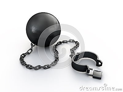 Prisoner shackle Stock Photo