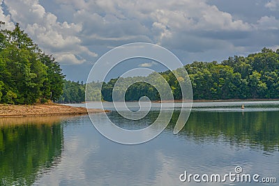 A pristine beauty, Laurel River Lake is in Daniel Boone National Forest, Corbin, Kentucky Stock Photo