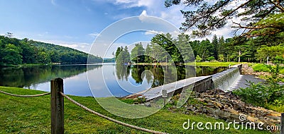 Pristine view of lake Stock Photo