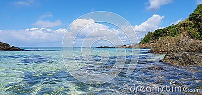 Pristine Waters of Okinawa, Japan. Stock Photo