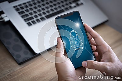 Privacy Access Identification Password Passcode and Privacy Stock Photo