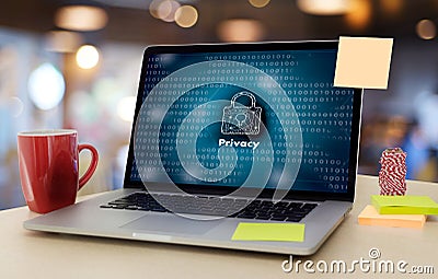 Privacy Access login PERFORMANCE Identification Password Passcode and Privacy Stock Photo