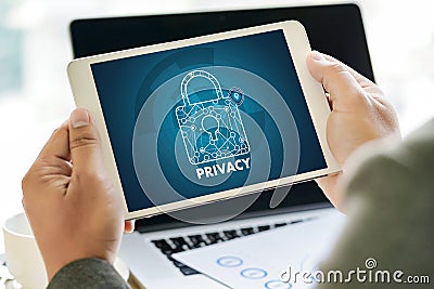 Privacy Access login PERFORMANCE Identification Password Passcode and Privacy Stock Photo