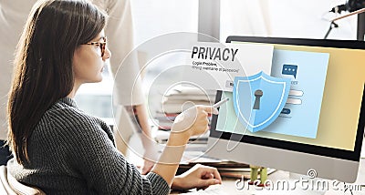 Privacy Confidential Protection Security Solitude Concept Stock Photo