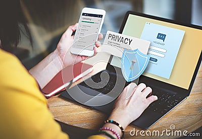 Privacy Confidential Protection Security Solitude Concept Stock Photo