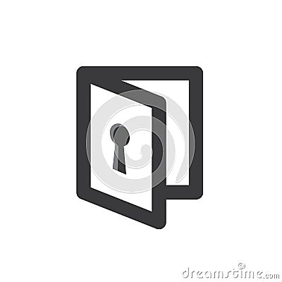 Privacy mode icon with security feature Vector Illustration