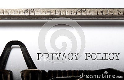 Privacy policy Stock Photo