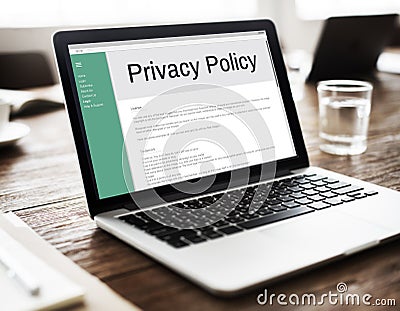 Privacy Policy Information Principle Strategy Rules Concept Stock Photo
