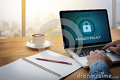 PRIVACY POLICY Private Security Protection) Stock Photo