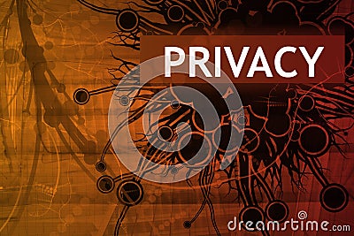 Privacy Security Alert Stock Photo