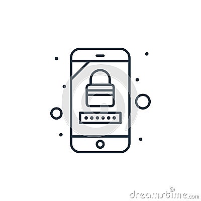 private account vector icon. private account editable stroke. private account linear symbol for use on web and mobile apps, logo, Vector Illustration