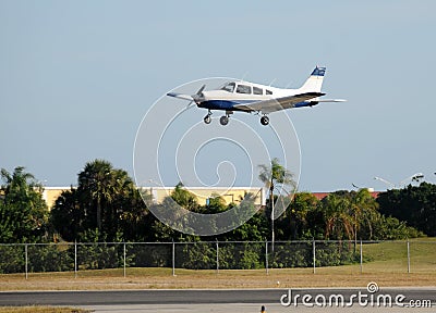 Private airplane Stock Photo