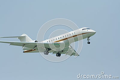 Private Airplane, N393BZ Bombardier BD-700-1A10 Global Express. Editorial Stock Photo