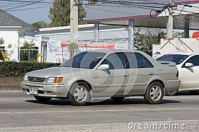 Private City Car, Toyota Vios. Four door subcompact sedan Editorial Stock Photo