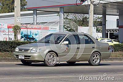 Private City Car, Toyota Vios. Four door subcompact sedan Editorial Stock Photo