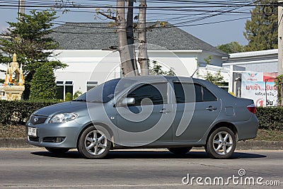 Private City Car, Toyota Vios. Four door subcompact sedan Editorial Stock Photo